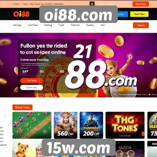 Análise da interface do site oi88.com