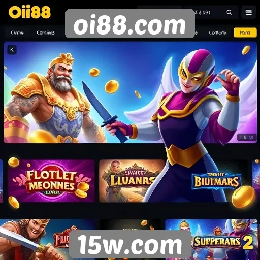 Jogos populares disponíveis no site oi88.com